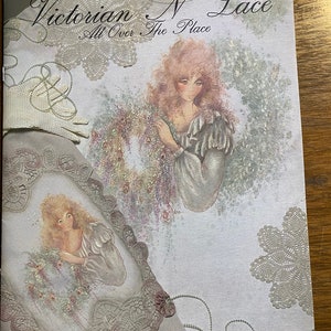 Victorian N Lace All Over The Place - Vera Moore - Technique Instructions, How to Paint Lacy Look Flowers, Ribbons, Ladies  1990