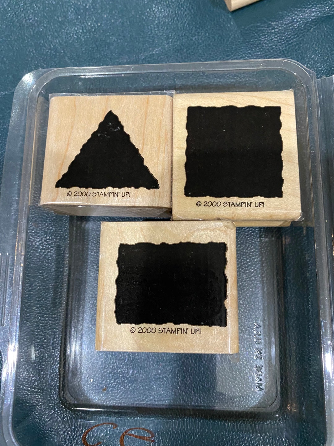 Stampin UP Rubber Stamp 3 Blocks Painted Garden 2000 Paper Crafting