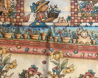 Rápido como un guiño - Rebecca Carter - Tela - Acolchado / Costura - Selección: Diseño y longitud - Chicas jardineras a rayas o conejitos en cuadrados