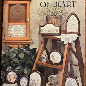 A Touch Of Heart - Stoney Creek Cross Stitch Collection - 1988 Book 51 - Embroidery Counted Thread Sampler Stitchery