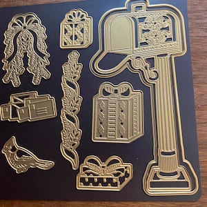 Fustelle 3D per cassette postali natalizie, fustelle in metallo per lavori di carta, stampa, creazione di biglietti - Anna Griffin