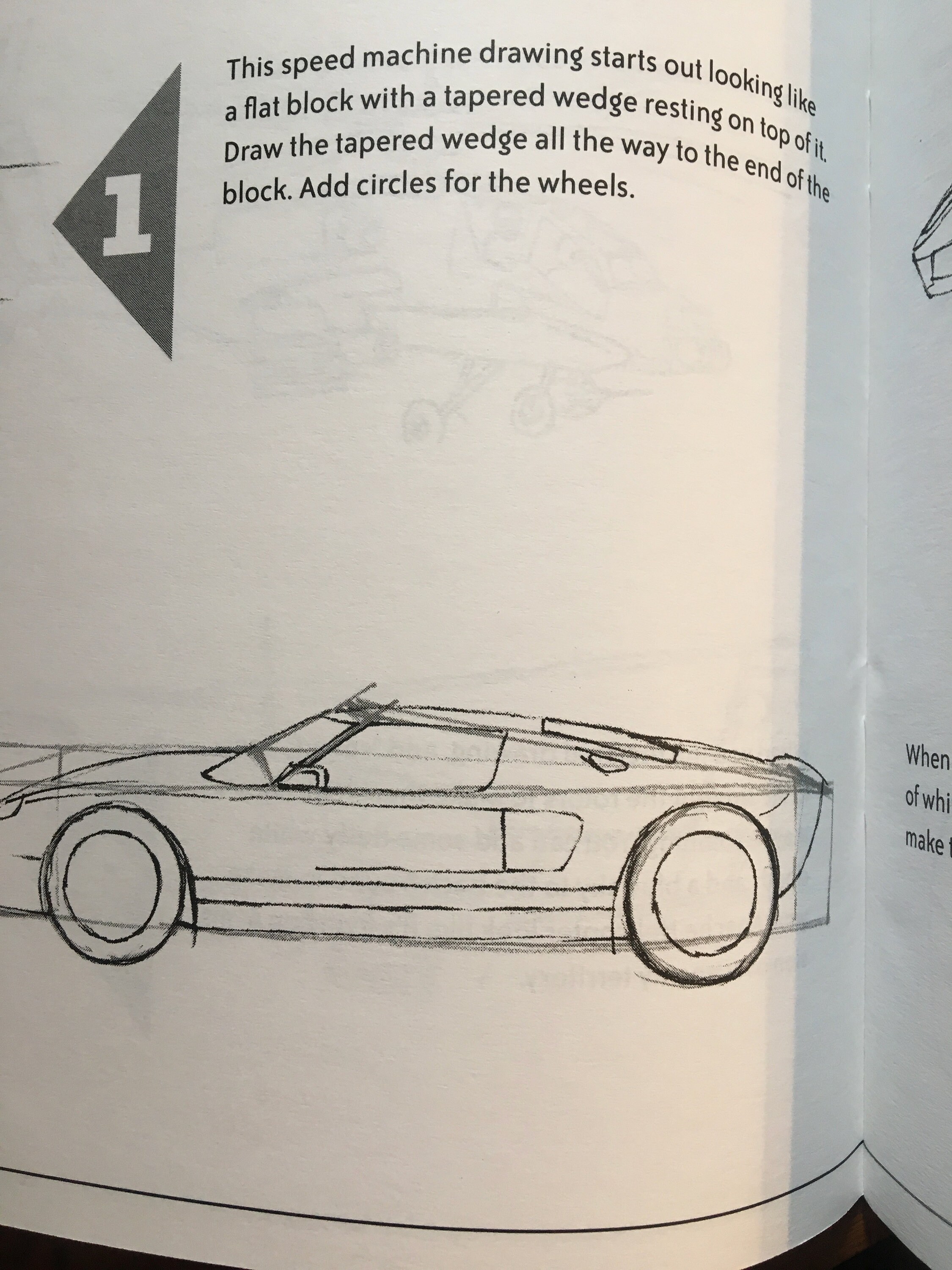 how to draw speed car step by step 