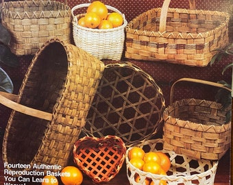 Country Shaker Baskets Weave 14 baskets  - Nellann Roberts - Instructions / Techniques / Patterns / Plaid 7779 - 1984