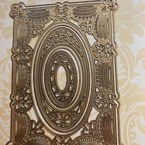 Christmas Holiday Wishes 3D centric frame dies metalen dies papier knutselen, prenten maken, kaarten maken - Anna Griffin