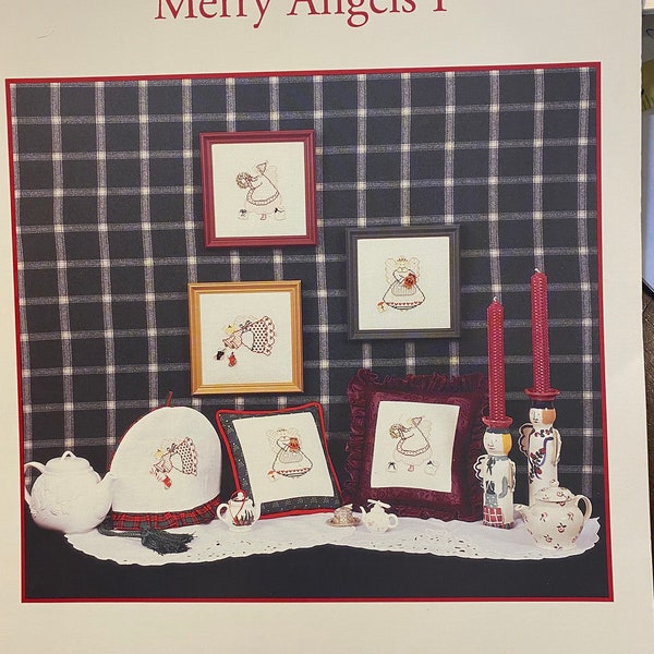 Merry Angels I - Kreuzstichvorlage - Judy Whitman - Bk 22 - JBW Designs - Weihnachten Zählfaden Handarbeiten - 1996