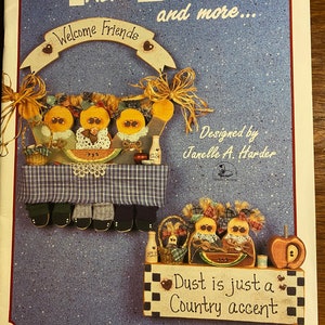 Talk Blocks and More Tole & Decorative Painting - Janelle Harder - Painting Designs - Folk Art - Technique - Provo Craft - 1994 -