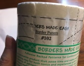 Borders Made Easy 102 Continuous Pattern with adhesive strips on Back for Easy Quilting 3 quot x 26 Feet- Triangle Loop (New)