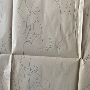 Chicken / Hen / Rooster Applique / Embroidery Quilt Wallhanging Pattern, 31&quot; x 36&quot; Hand Drawn - Barnyard Flock