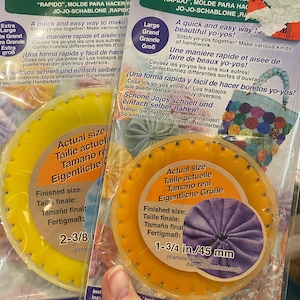 Yo-Yo Maker Makers - Elija el tamaño - Instrucciones / Técnicas - Notion - Herramienta - Clover - Uso rápido y sencillo con la tela de su elección