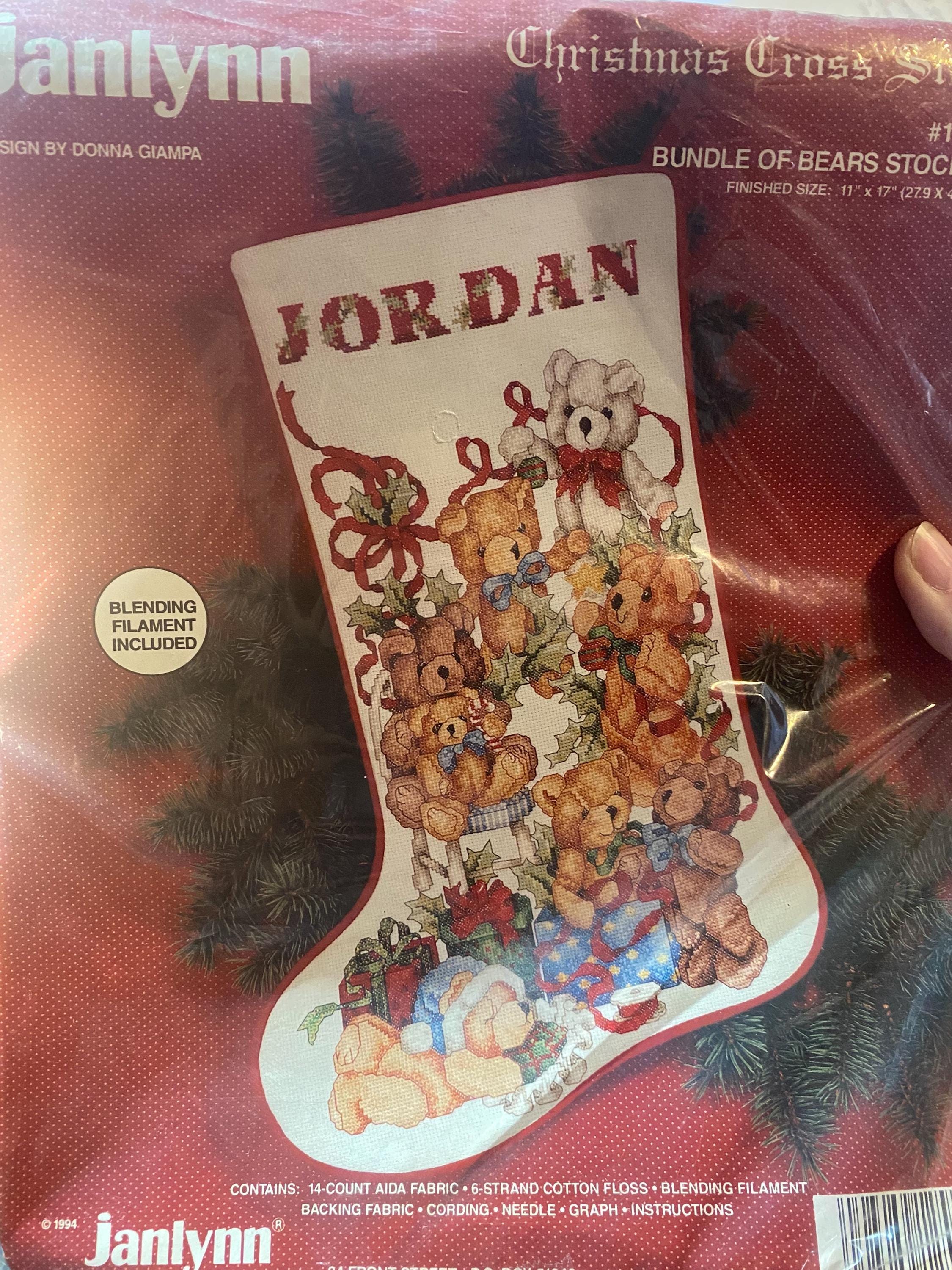 Bundle of Bears Stocking Christmas Counted Cross Stitch Kit