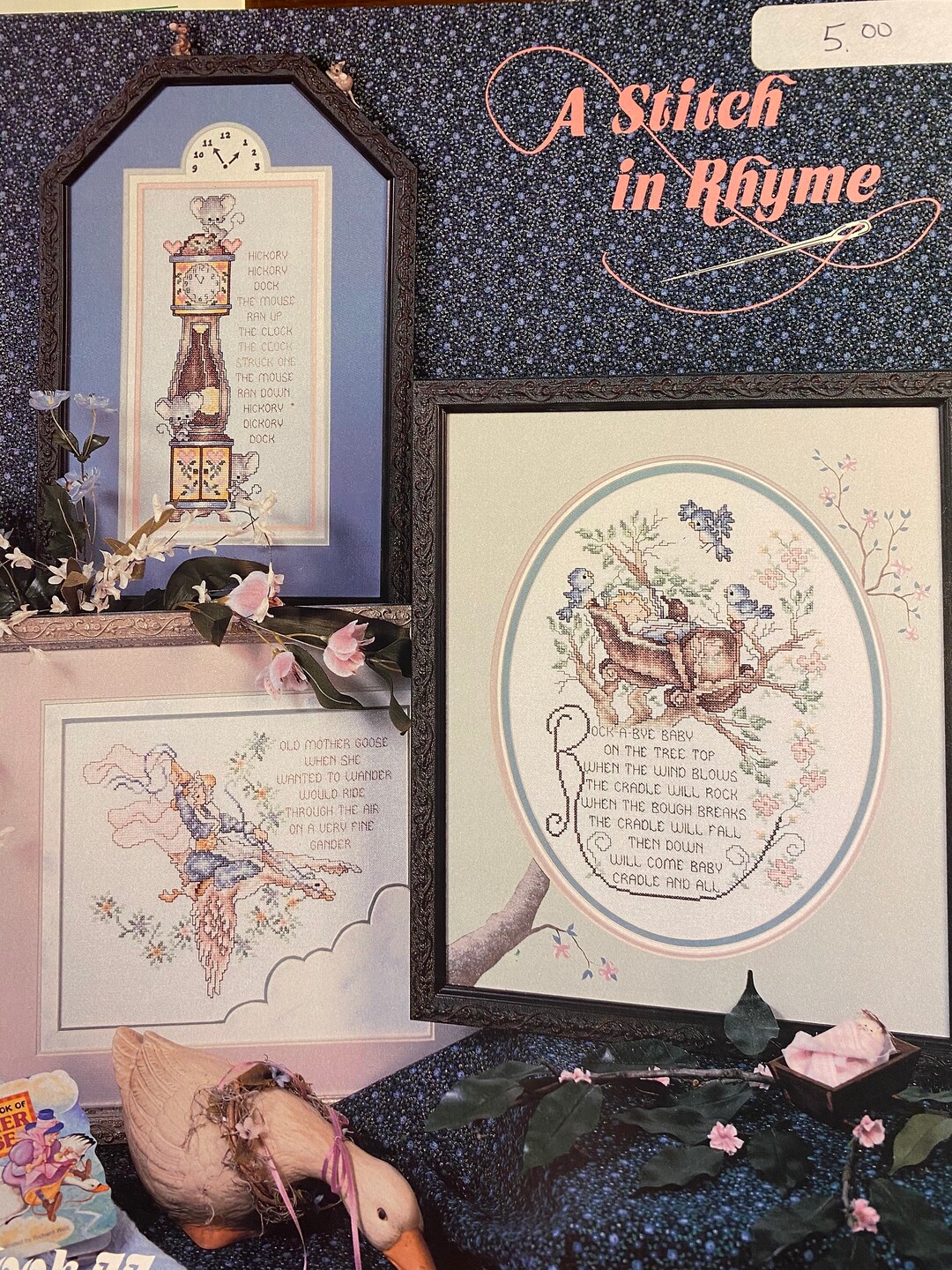 A Stitch in Rhyme nursery Stoney Creek Book 77 Counted Thread Cross