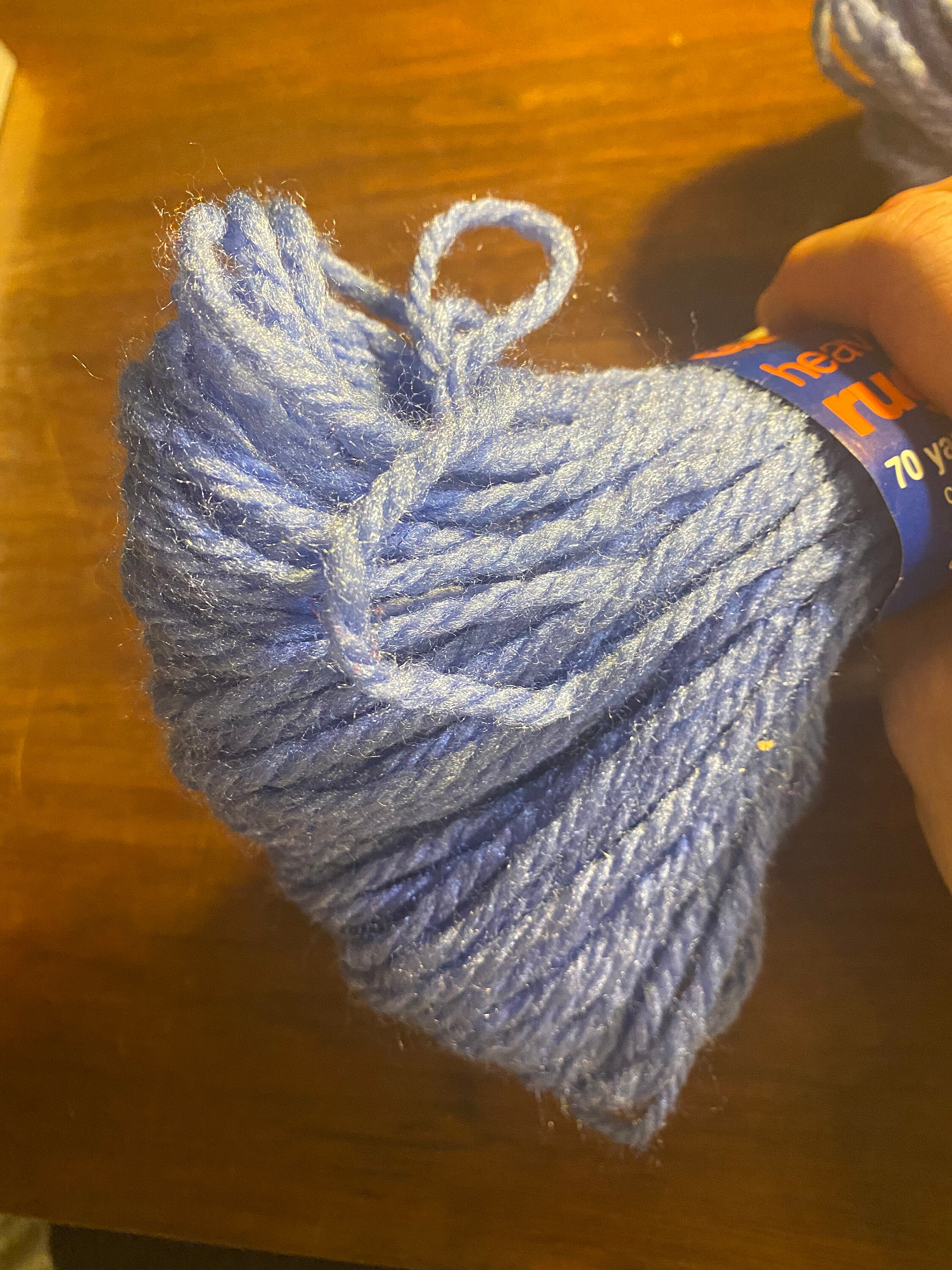 Caron Heavy Craft & Rug Yarn - Cornflower Blue - 100% Dacron - 70 Yds ...