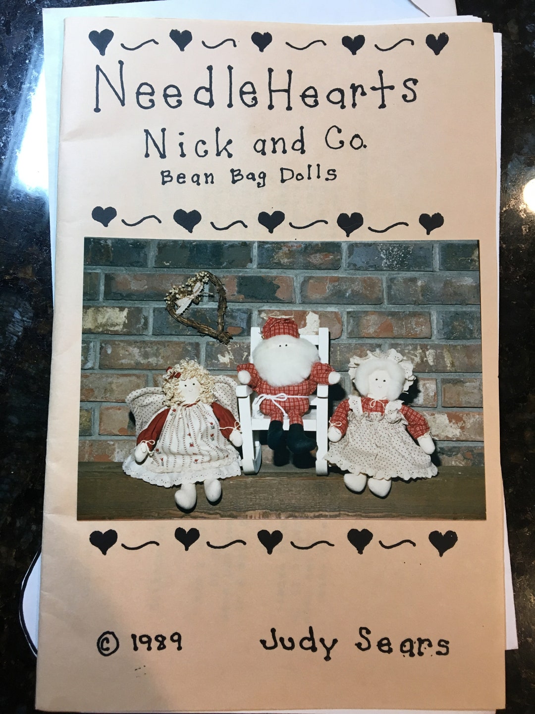 Nick and Co. Bean Bag Dolls by Needle Hearts Judy Sears 1989 Santa
