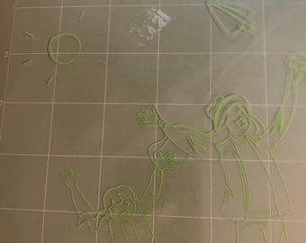 HTVRont Snijplank/Mat Scrapbooking - Papier knutselen, naaien enz. 12" m² met meetraster - Geschikt voor Cricut/Silhouette/HTVRont