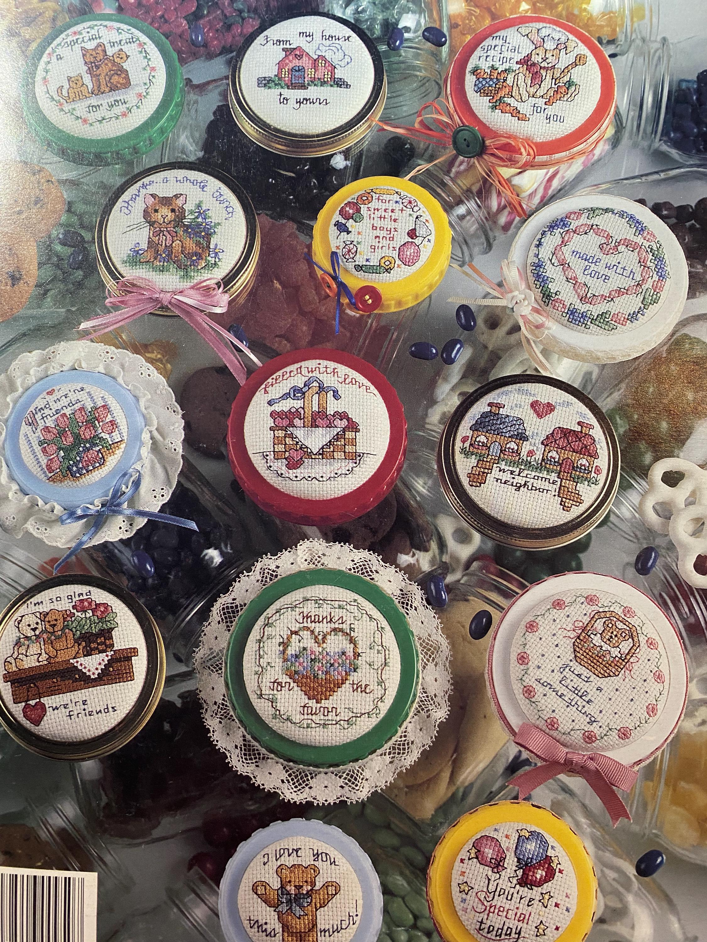 Jar Lids Just A Little Something - Cross Stitch Chart - Debra Meyer ...