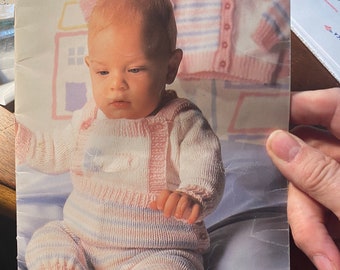 Patons Beehive Knits Baby Too Cute Book 478 CC - Knits for Infants  - 6 Designs - Sweaters Hats Layette - Patterns / Instructions - 1986