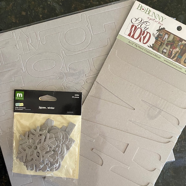 Chipboard Letters Etsy