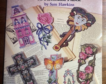 Bookmarks on Perforated Plastic / Canvas - Cross Stitch Chart - Sam Hawkins 1993 American School Needlework 3623