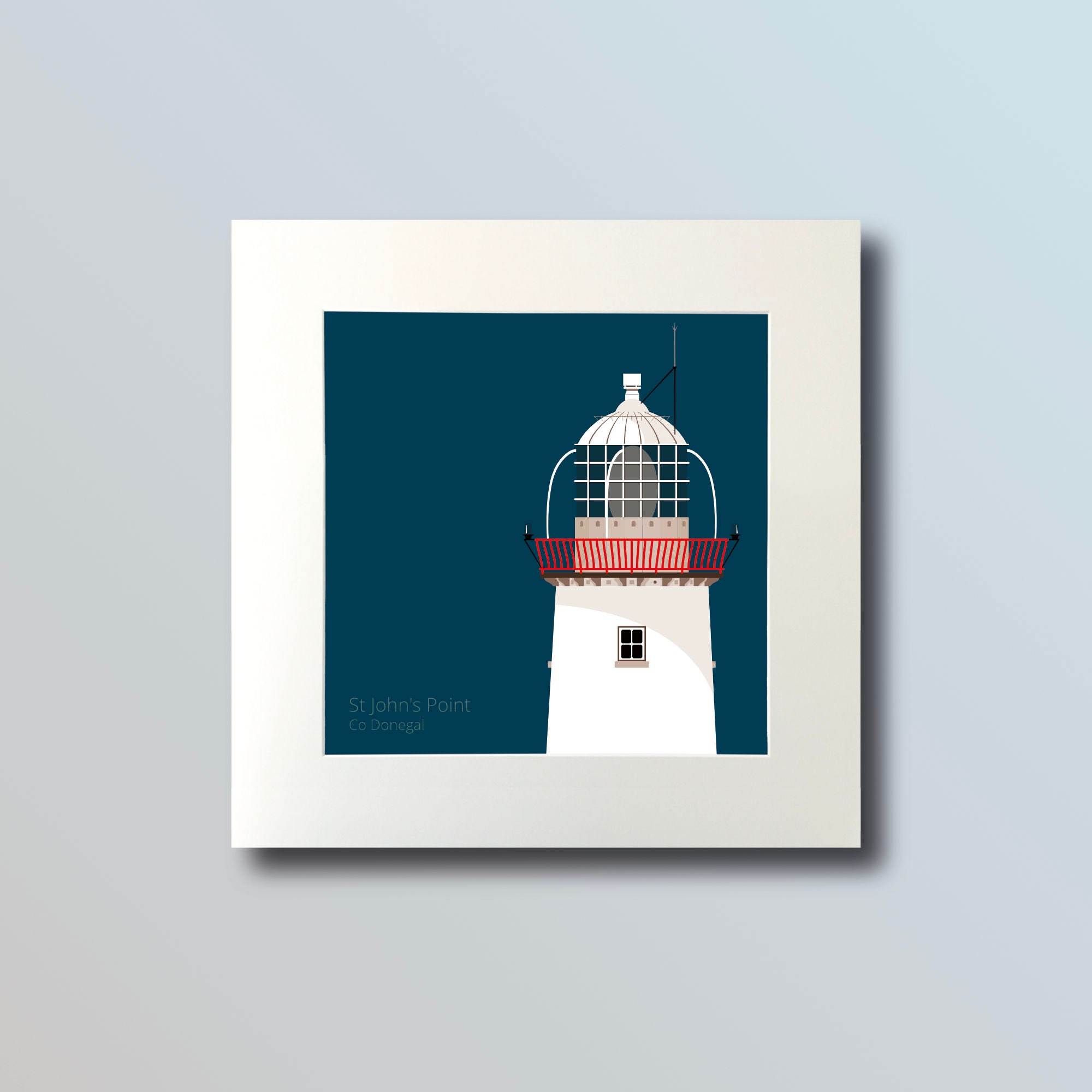 St. John's Point Lighthouse Art Print great Irish - Etsy UK