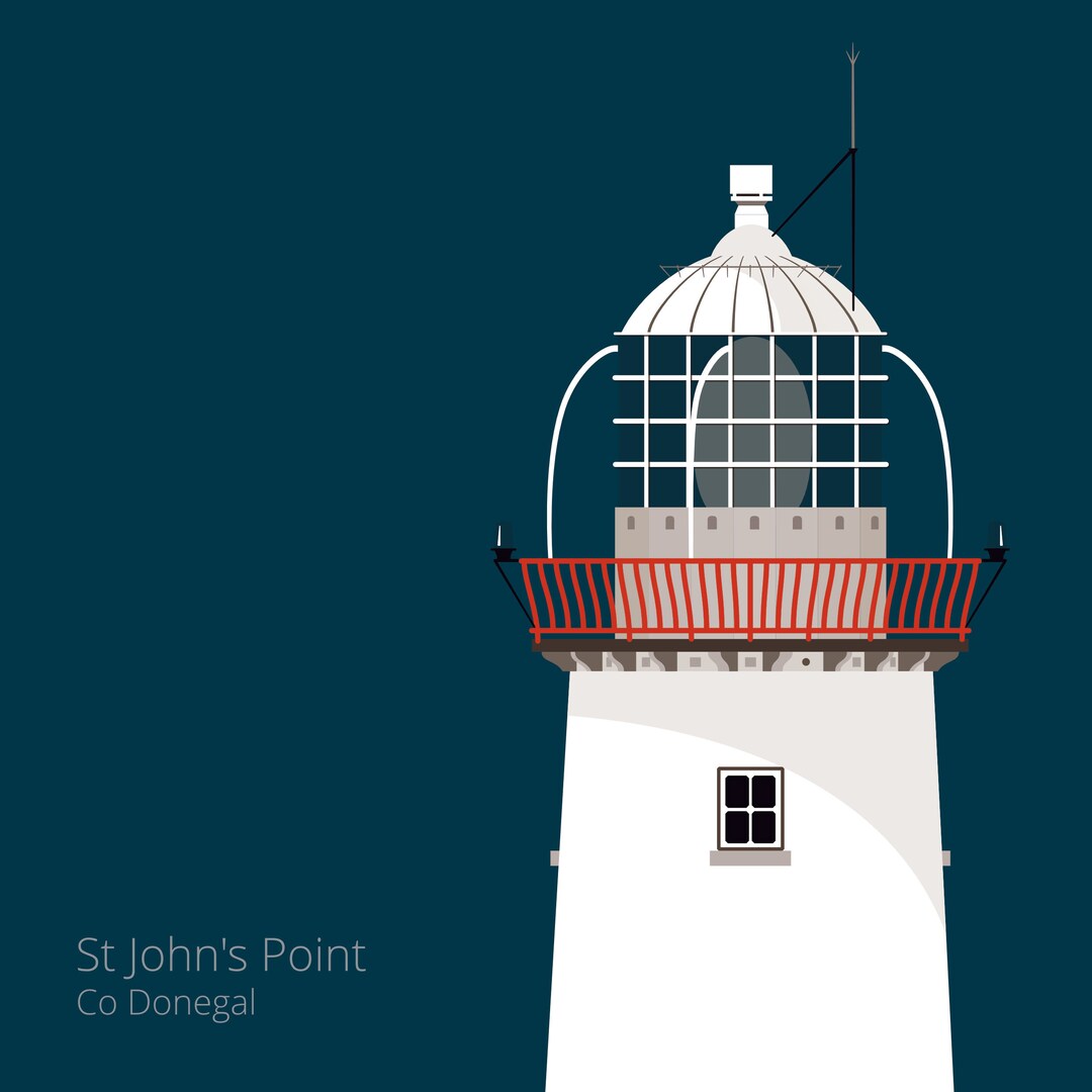 St. John's Point Lighthouse Art Print great Irish - Etsy UK