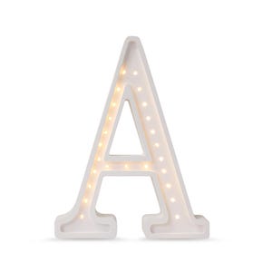 Luminária de letras de madeira Iluminação personalizada para quarto infantil Luminária em formato de letras Letras de LED de madeira Iniciais para parede A Z