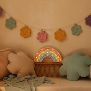 Wooden Rainbow Night Light Toodler Bedroom Lamp Montessori Baby Room Decor Pastel Rainbow Lamp  Baby Lamp Nursery Room Decor Pastel Room