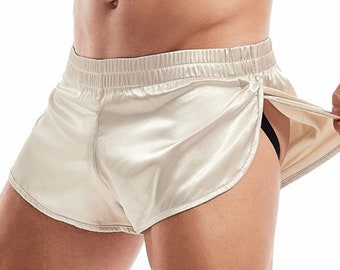 Men, Silk, Jock Strap, Shorts