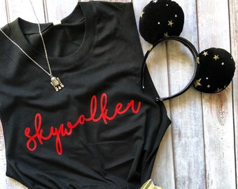 Skywalker unisex muscle shirt, womens tee, mens shirt, Disney tshirt, muscle tank, park shirt, Disney tank, Galaxy's Edge, unisex tee, Batuu