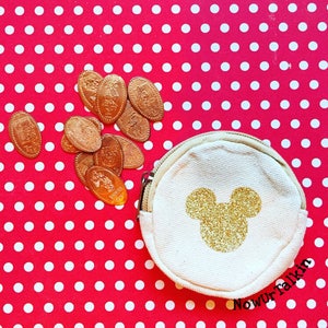 Mini Mouse Circle Pouches, coin purse, coin pouch, Disney pouch, Disney wallet, Disney coin purse, Disney coin pouch, Mickey coin purse