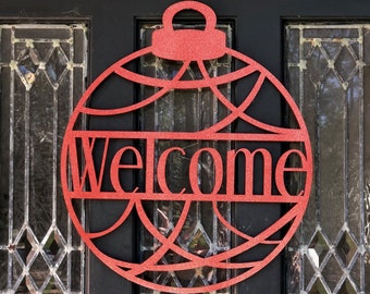 Ornament Door Hanger, Wood Door Hanger