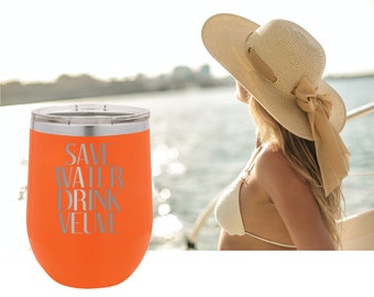 Veuve Tumbler, Champagne Tumbler, Boat Tumbler, Drink More Veuve, Champs