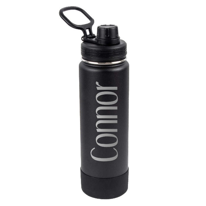 24 Oz. Personalized Thermoflask Water Bottle, Laser Engraved Thermoflask,  Cup for Camping / Hiking / Sports, Custom Team Gift 