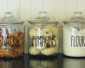 Kitchen Labels - Pantry Labels - Cooking Labels - Rae Dunn