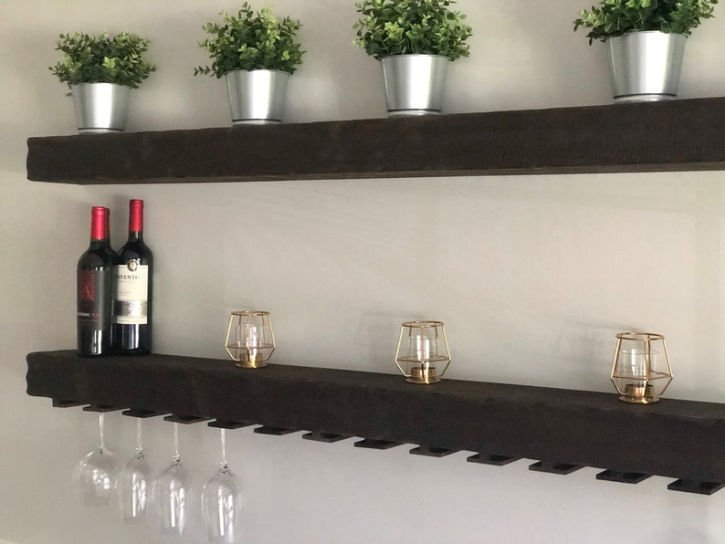 Rustic Floating Wooden Shelves Shelves for Home Bar Book Etsy Canada