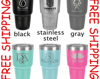 Custom Name Tumbler with Lid, Personalized Coffee Tumbler, Insulated Mug, Coach Gift, Fathers Day