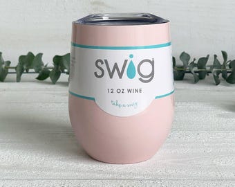24 Pink Swig Wine Tumbler BULK, Case of pink wine tumblers, party, wedding