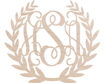 Wedding Sign, Champagne Wall, Wedding Decor, Bridal Party, Shower Decor Monogram Wood Cutout, Mother's Day, Door Hanger or Wall Decor