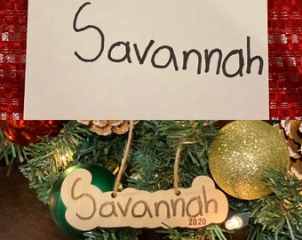 Child's Handwritten Ornament, Child's Handwriting, Kids Handwritten Ornament Keepsake, Gift for Mom