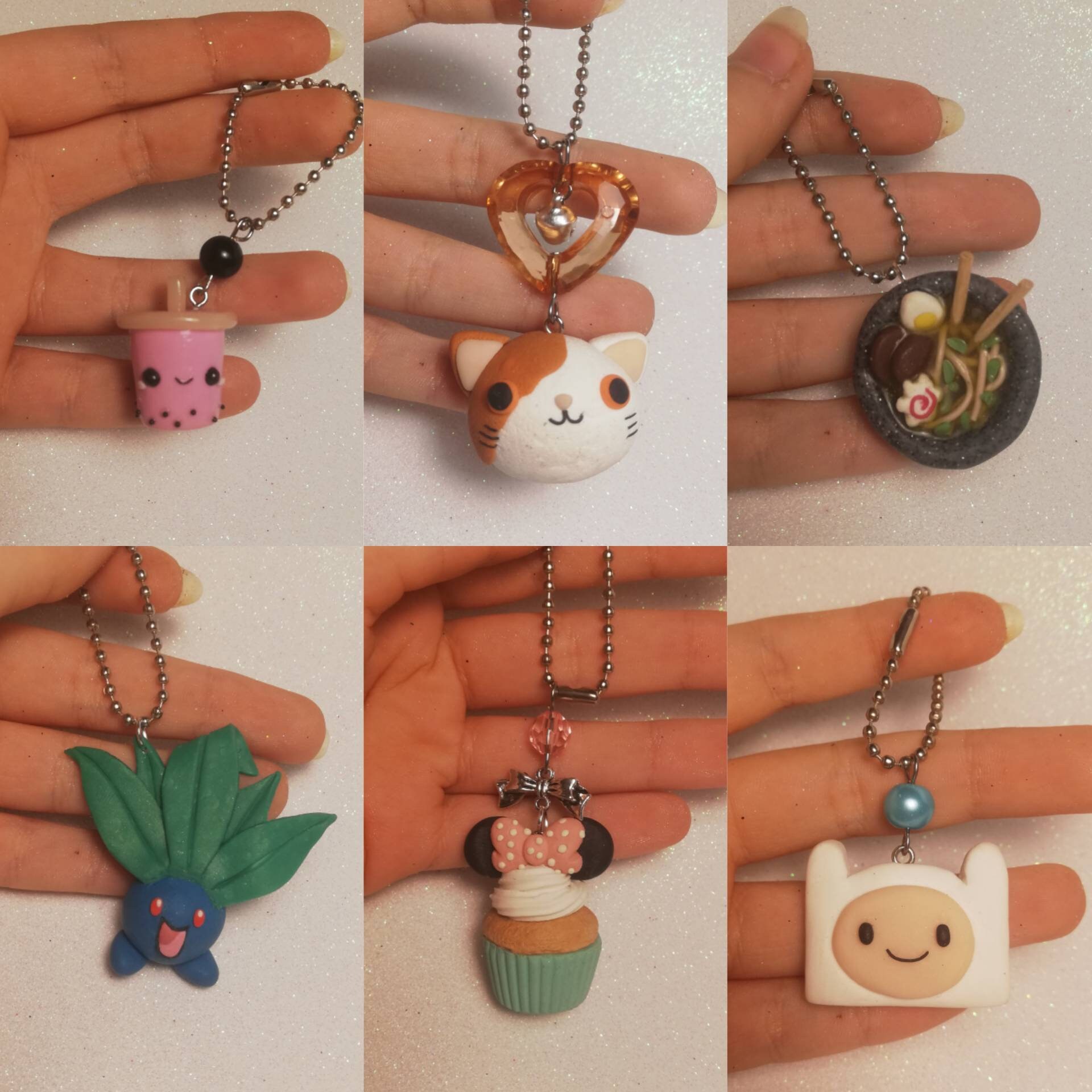 Various kawaii polymer clay keychains Etsy