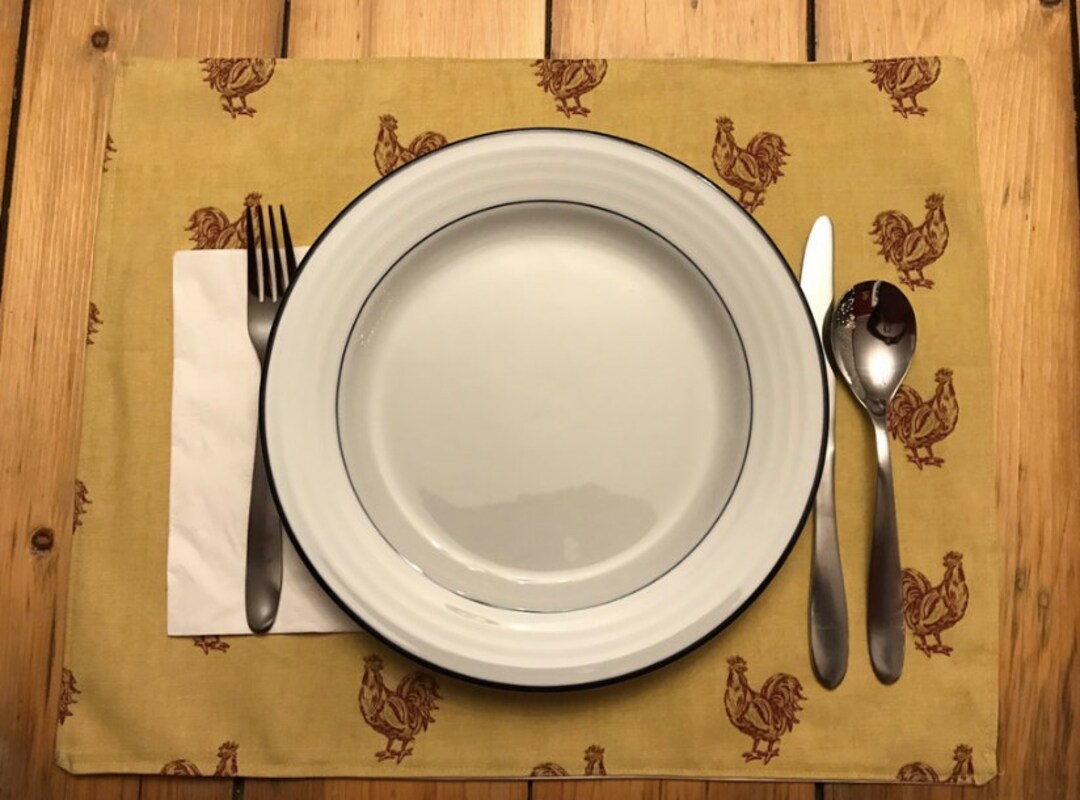 Rooster Farm Table Placemats Etsy