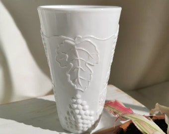 Milk Glass Tumbler-Water Glass-Small Vase