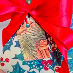 Etiquetas para presente de Natal feitas à mão