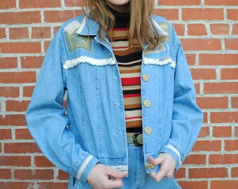 Turquoise and Silver Studs Nancy Bolen Jacket /& Skirt Size Modern Medium Deadstock NWT 80s 90s Western Style Outfit