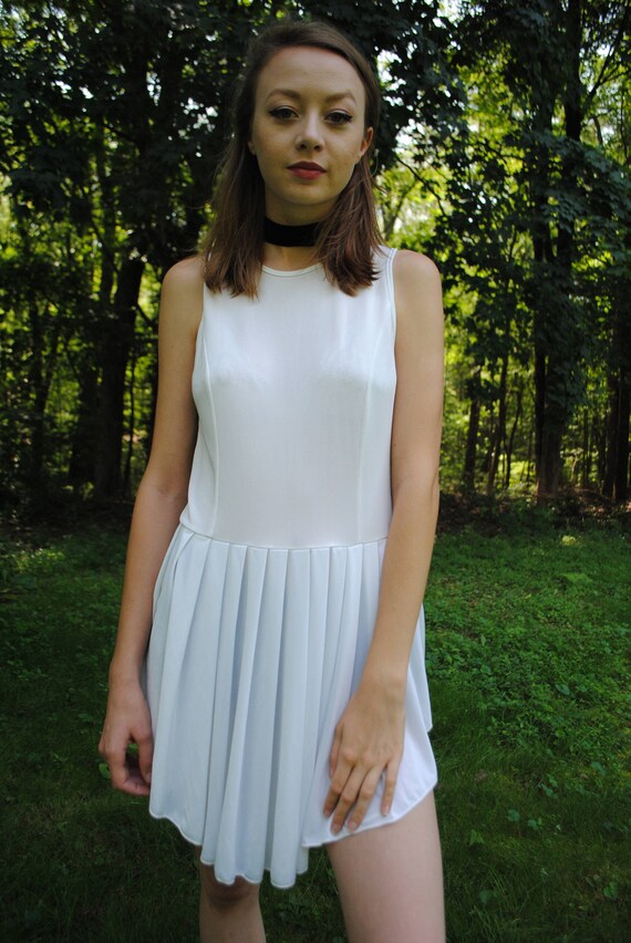 sheer skater dress