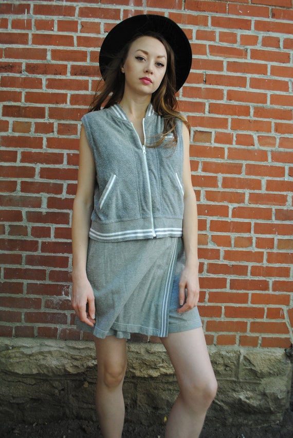 Vintage Skort, Vest, Set, Two Piece, Carole Little
