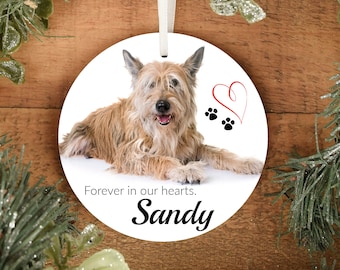 Personalized Pet Memorial Ornament - Pet Memorial Ornament - In Loving Memory - Sympathy Christmas Ornament - Memorial Christmas Ornament