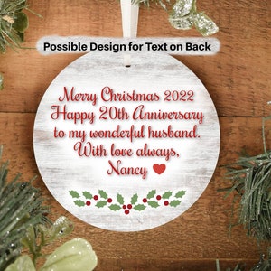 Custom Photo Ornament Porcelain Two Sided Christmas Ornament First Christmas Front and Back We Will Design and Send a Proof image 3