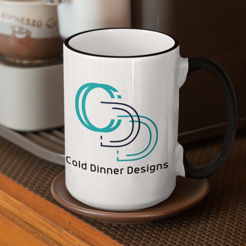 Custom Photo Logo Mug Your Picture or Company Logo Choose 11 oz. Yellow or 15 oz. Black Personalized Coffee Mug image 6