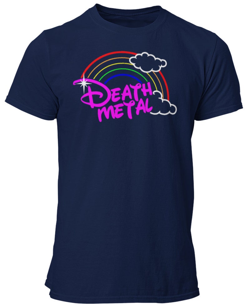 Death Metal Rainbow Hard Rockin Light Hearted Unisex T Shirt