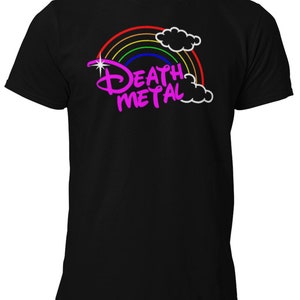 Death Metal Rainbow Hard Rockin Light Hearted Unisex T Shirt